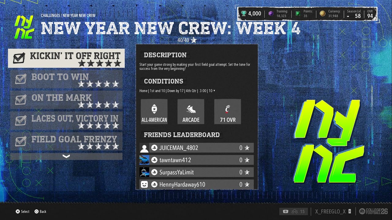 EA Sports College Football 26 Ultimate Team - New Year New Crew 