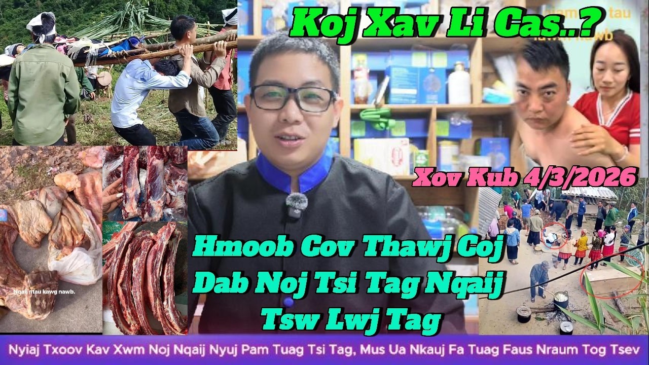 Live 4/3/2026 Xov KubTshaj Mekas,Israe, Iran  Puav Npam Loj, Zeleskys Txhawj, Eu, Sab Asia Txom Nyem