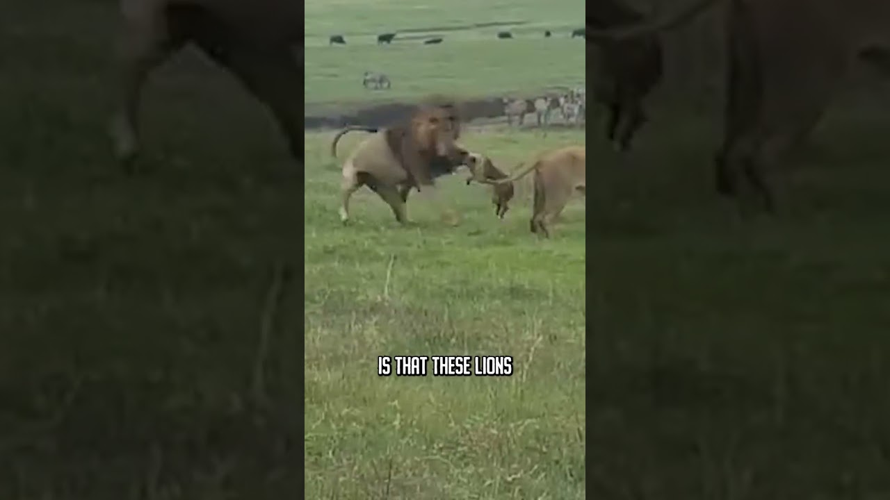 🐶 Dog vs. Lions 🦁 #wildlife