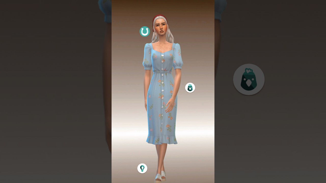 Cottagecore outfit ideas | The Sims 4 CAS no CC