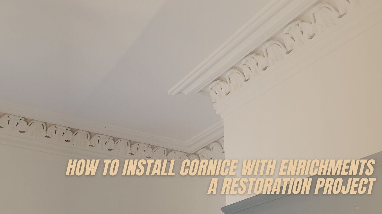 How to install cornice with enrichments - A restoration project