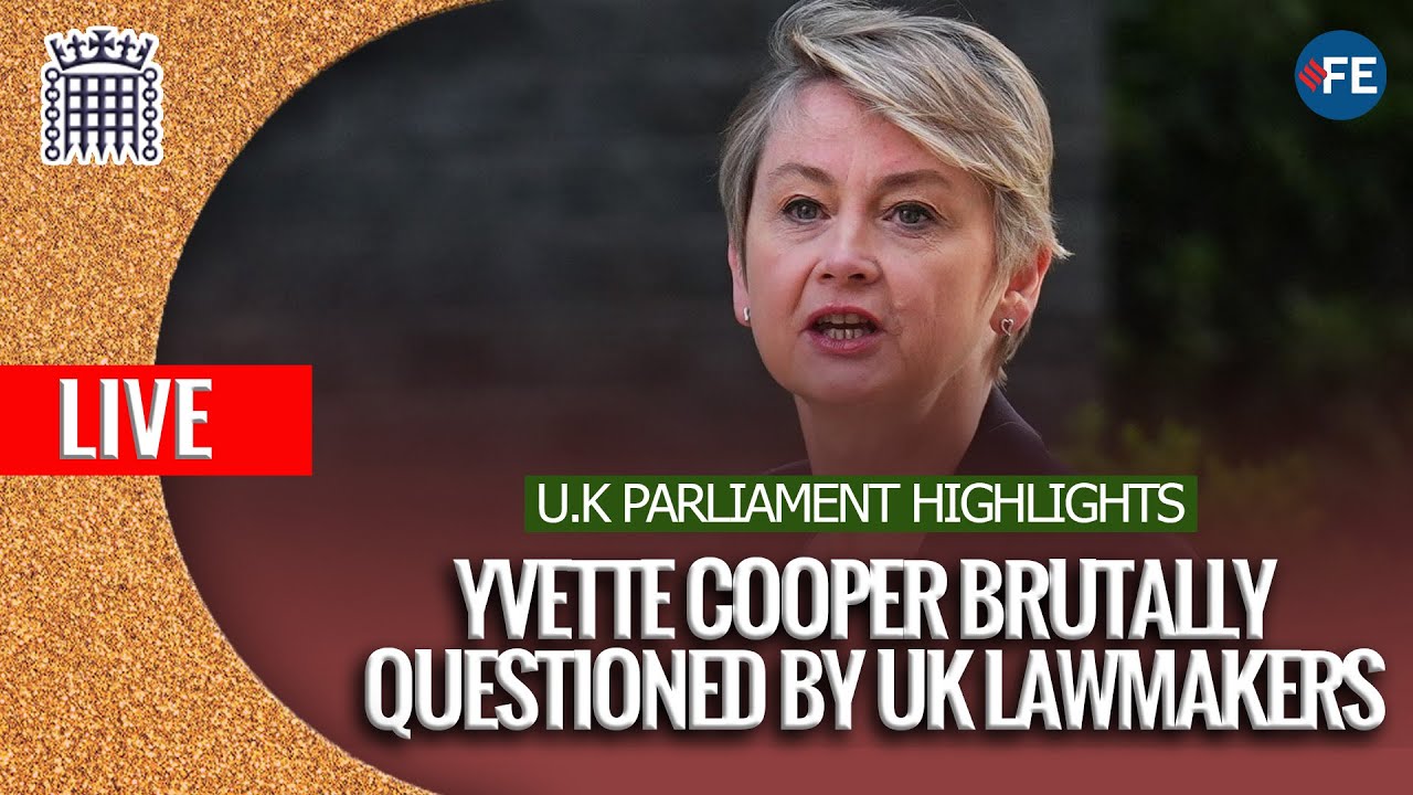 LIVE: UK Foreign Minister Yvette Cooper Grilled In Parliament