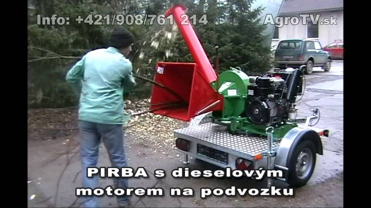Bystron drvice stiepkovace 06 pirba s dieselovym motorom na podvozku