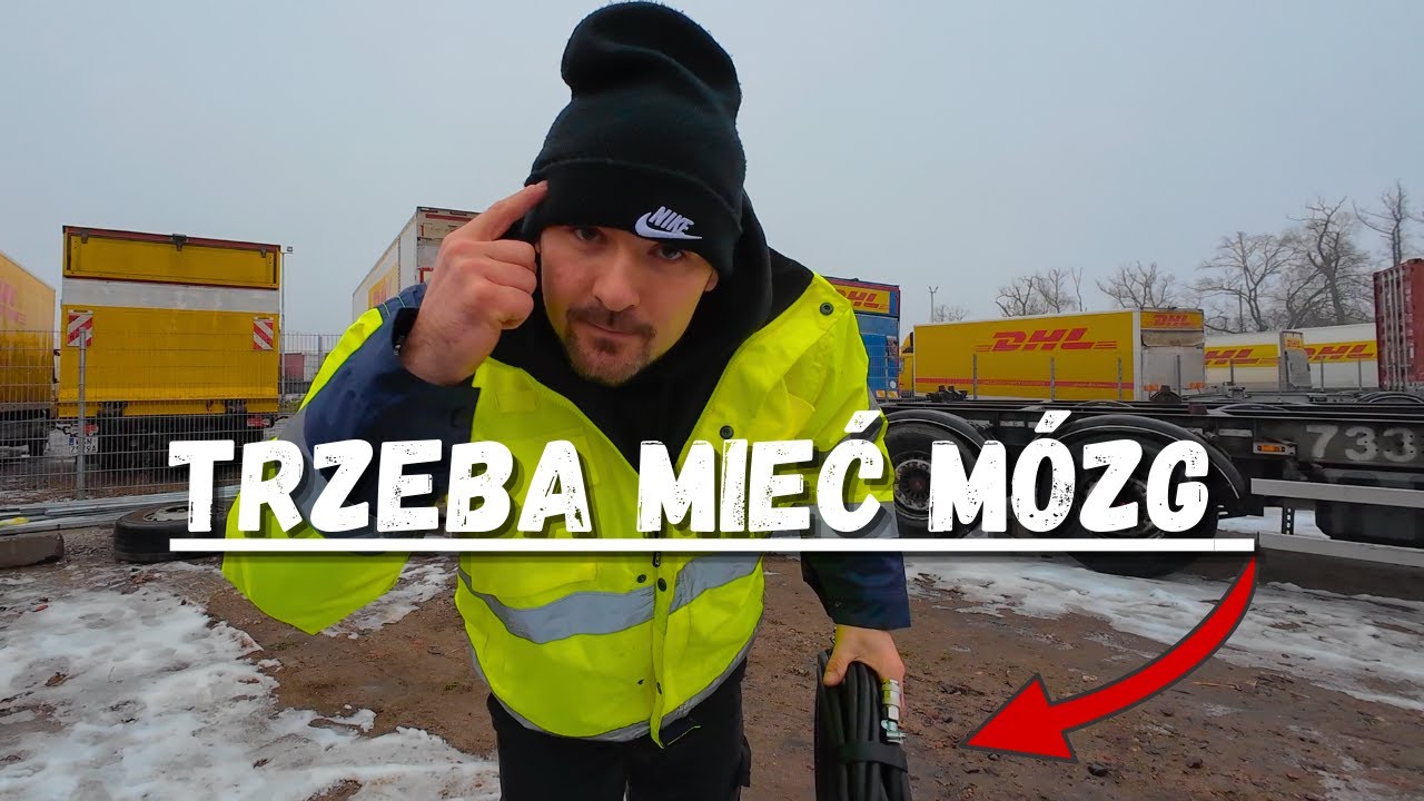 Trzeba mieć mózg 😄 | Patent na wąż powietrza w ciężarówce