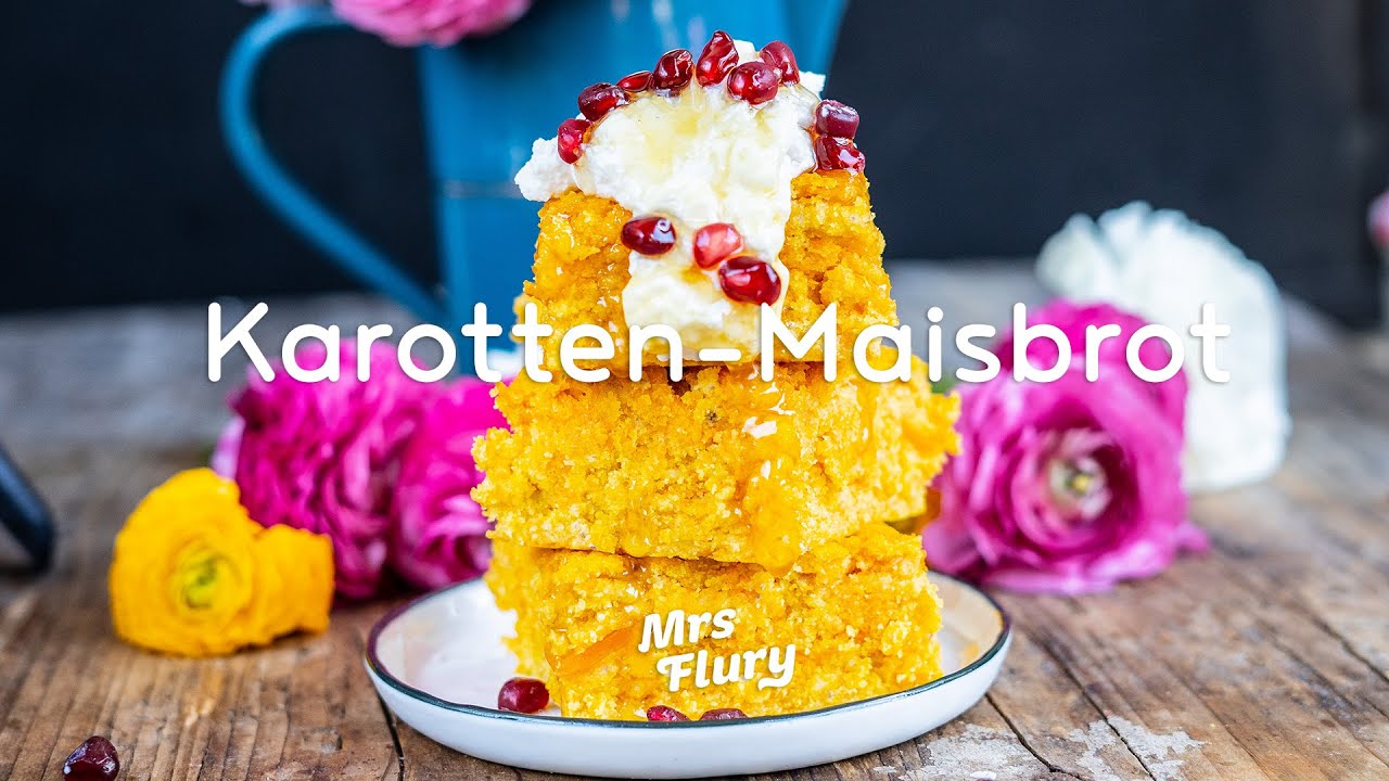 Saftiges Karotten Maisbrot vegan & glutenfrei