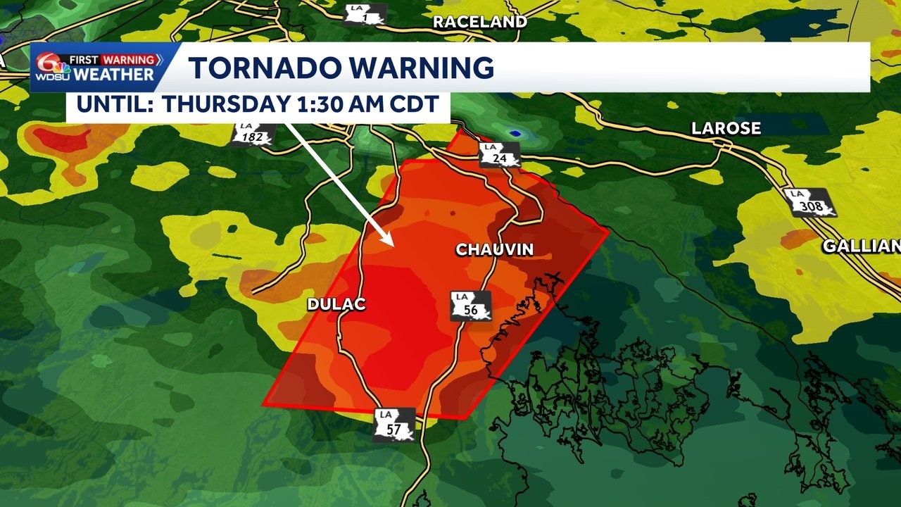 LIVE: Tornado Warnings issued in Louisiana as Arthur lashes state with rain