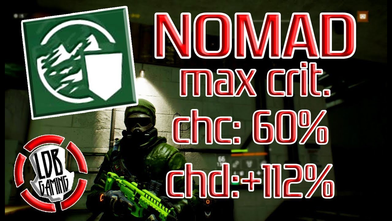 CLASSIFIED NOMAD CRIT BUILD / MAX CRIT. / THE DIVISION / 1.8 / 1.18