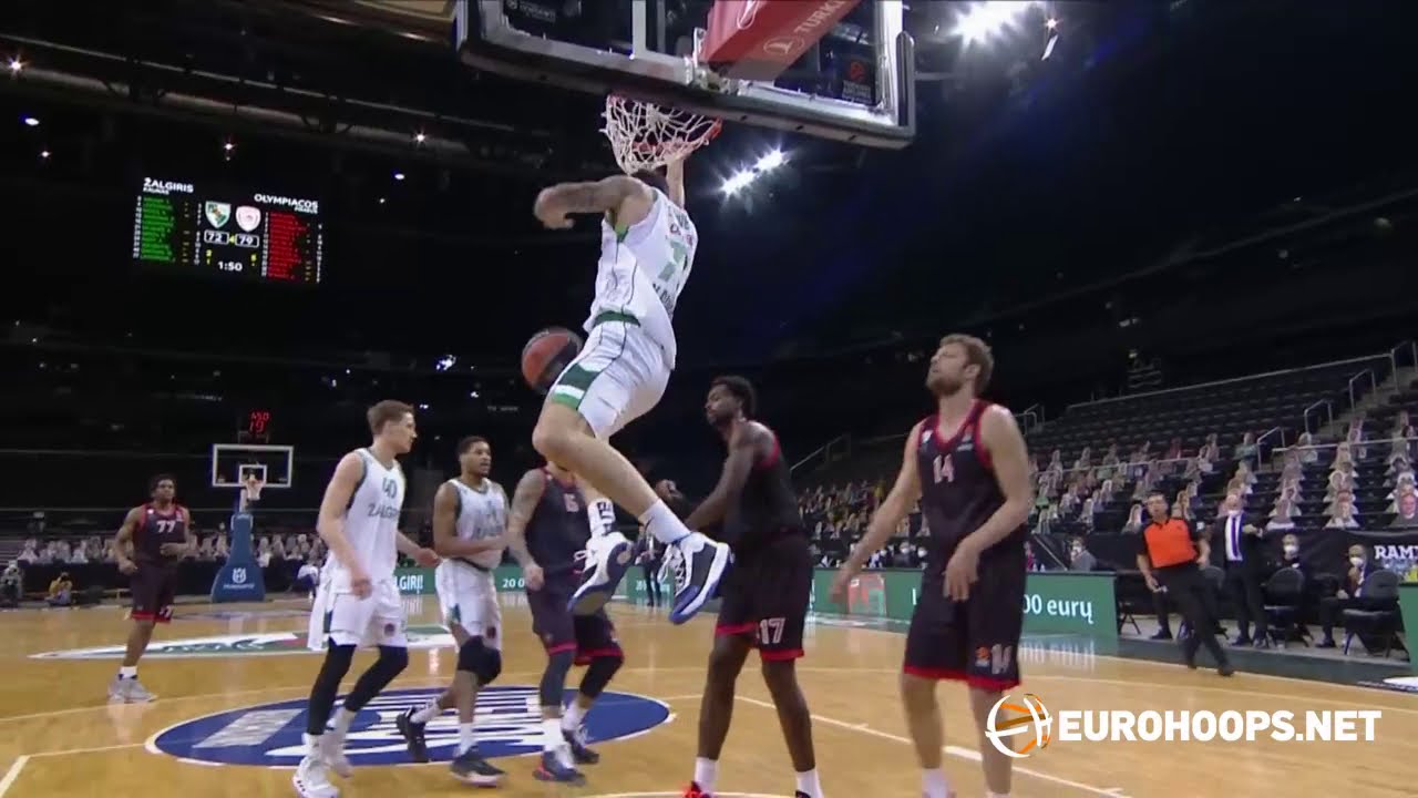 Zalgiris Kaunas - Olympiacos Piraeus 81-79: Joffrey Lauvergne (21 points, 3 assists)