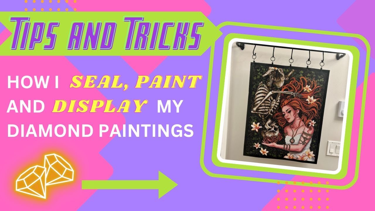 Sealing, Painting and Hanging a Diamond Painting