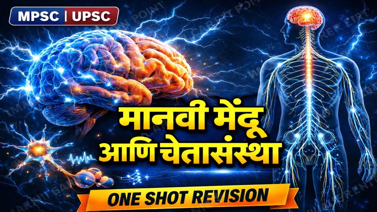 ONE SHOT REVISION | मानवी मेंदू आणि चेतासंस्था | Human Brain & Nervous System | Biology 