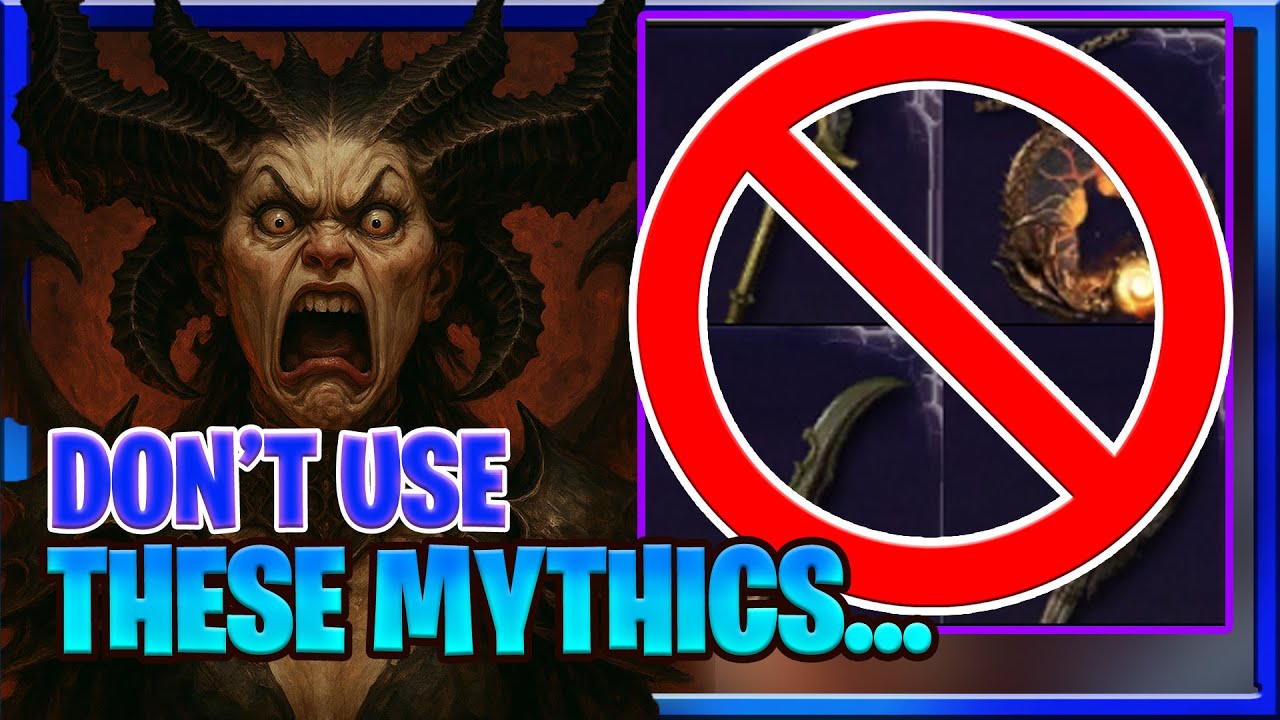 DO NOT PLAY THESE MYTHICS : Diablo 4 Season 9 Guide Mythics You DONT want to use...