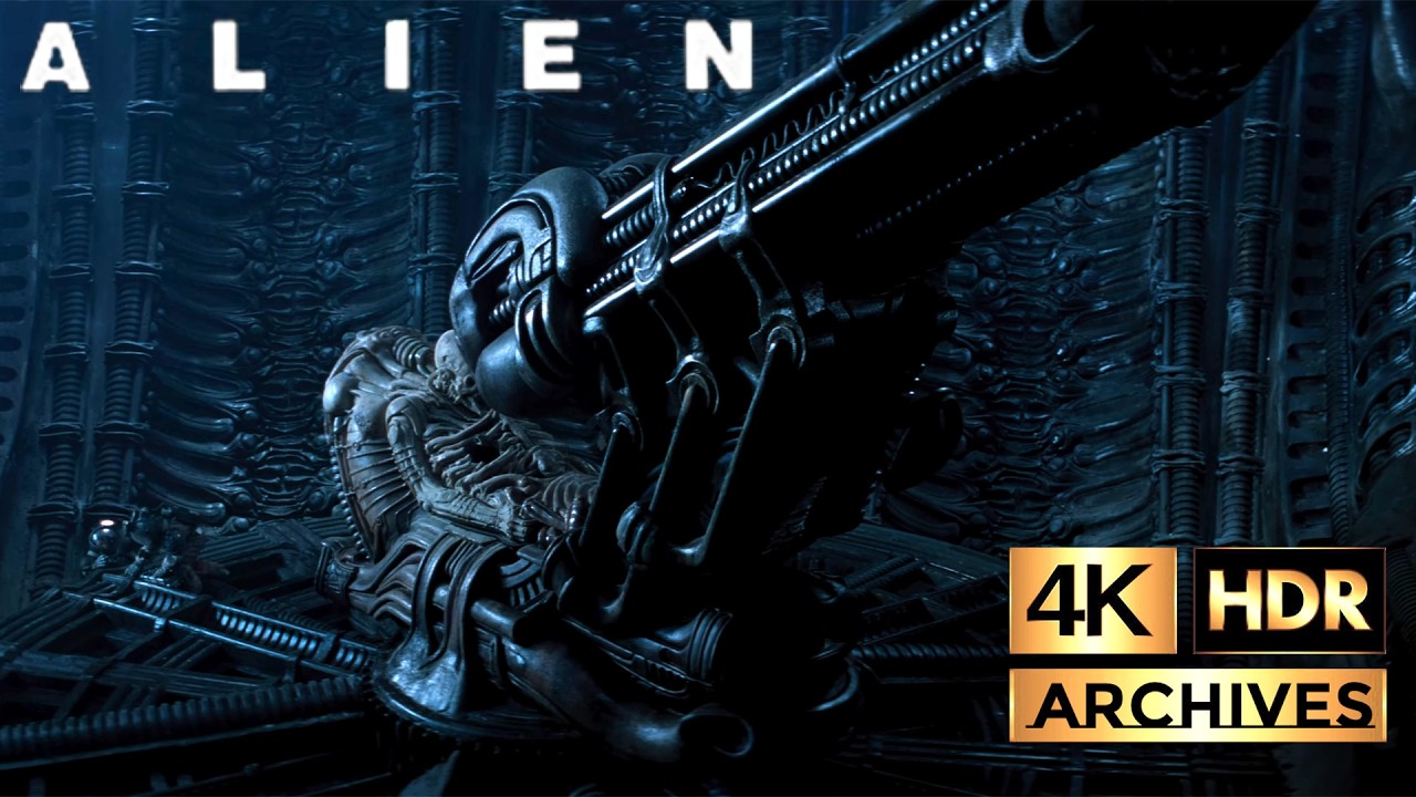 Alien |4K-HDR| The Derelict on LV426 - H. R. Giger's Space Jockey (1979)