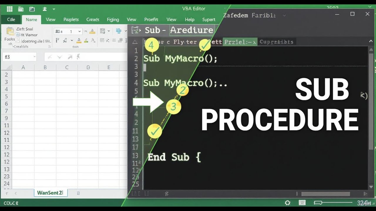 Creating a Sub Procedure in VBA | Excel VBA for Beginners | Learn VBA Step by Step