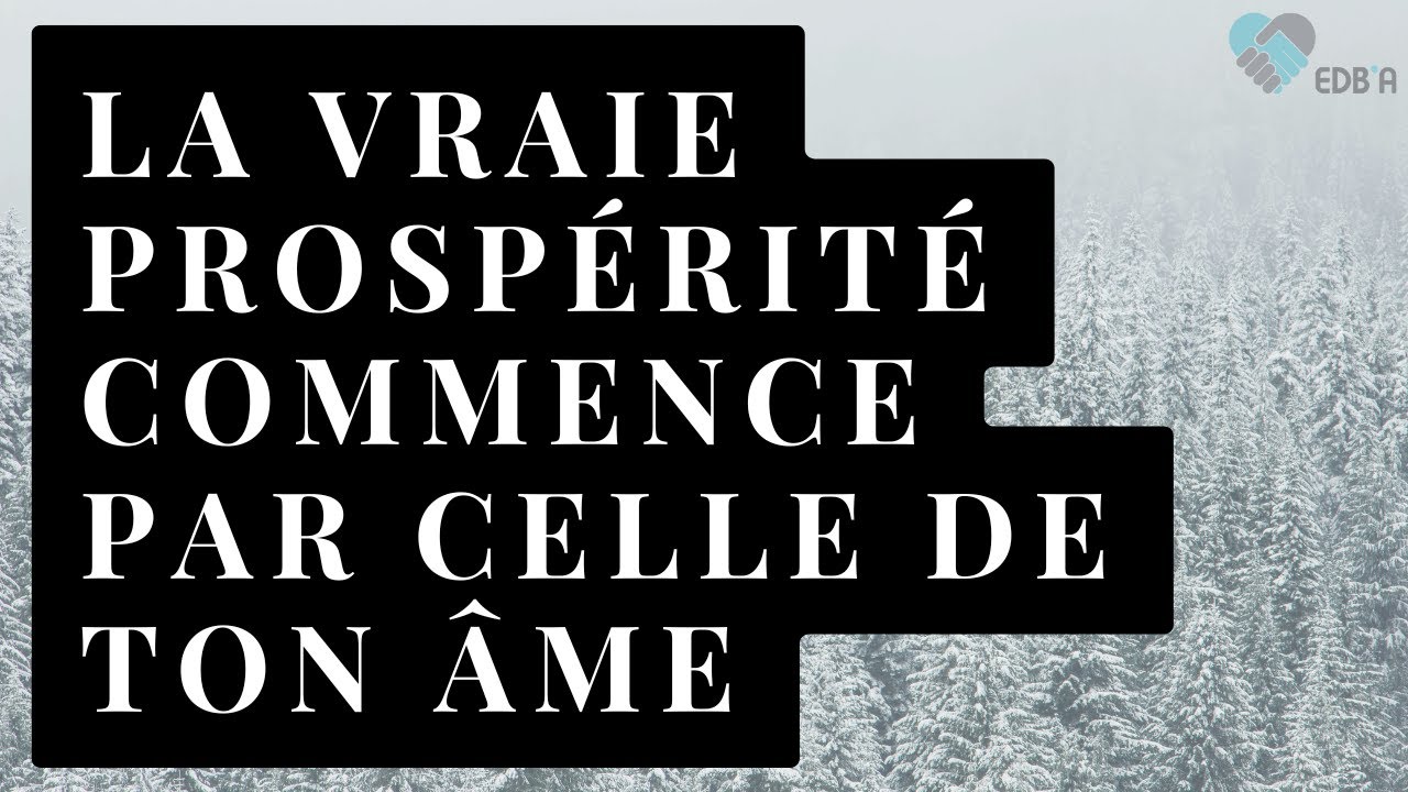 La vraie prospérité commence par celle de ton âme | Max Borilla