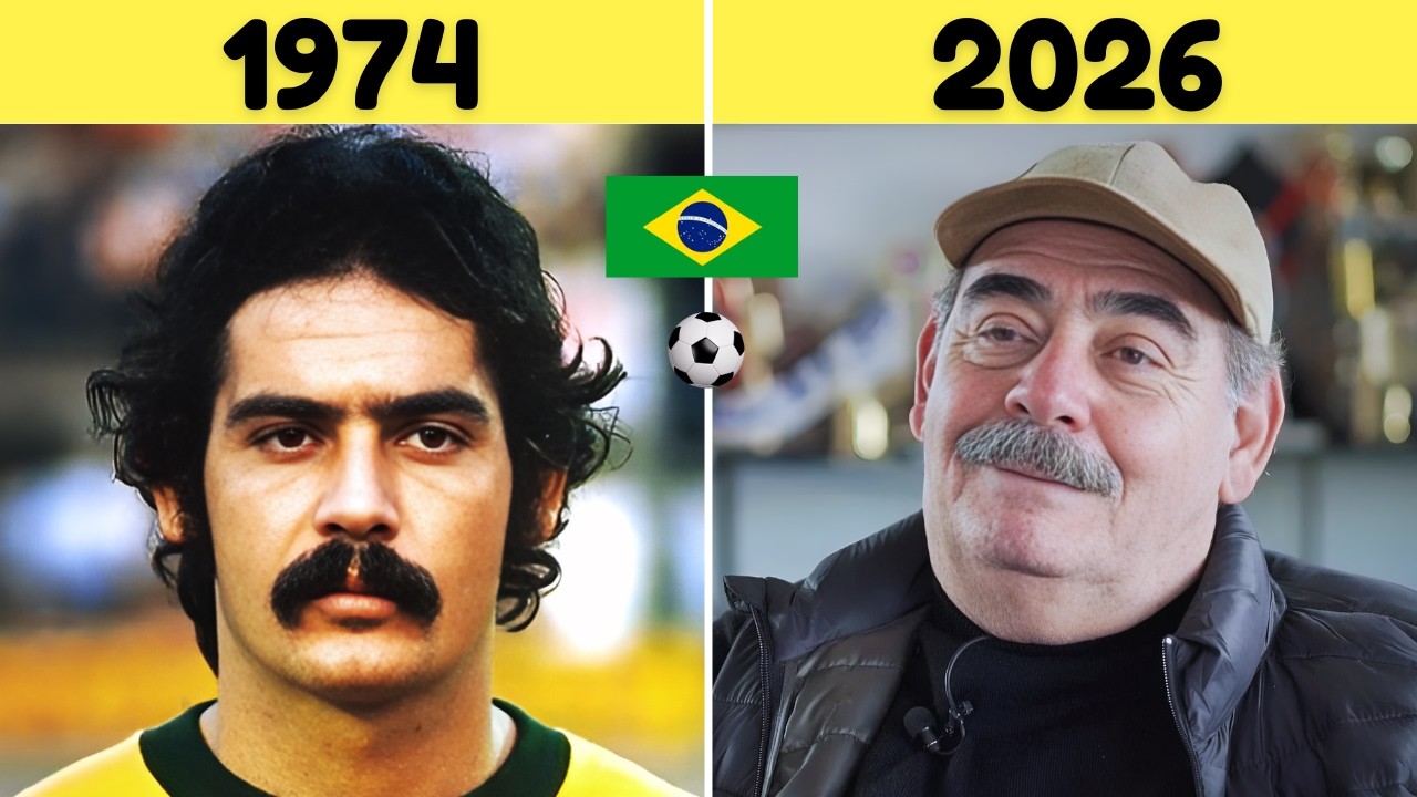 🇧🇷 Brazil World Cup 🏆 1974 Squad - Then and Now | Football Legends Transformation
