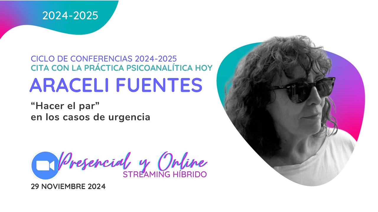“Hacer el par” en los casos de urgencia. Conferencia de Araceli Fuentes