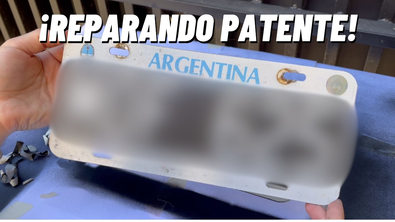 Reparando patente DESGASTADA - Quedó como nueva!