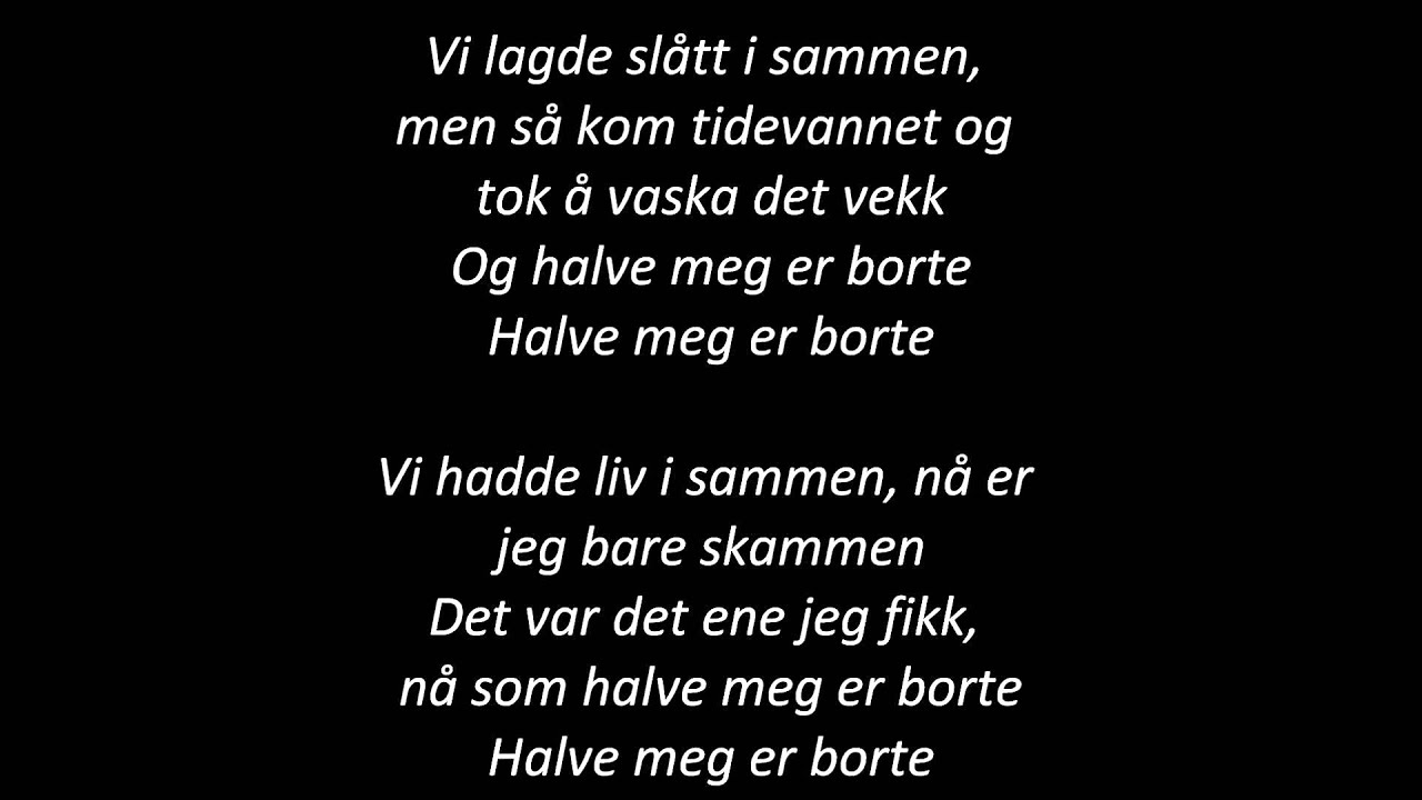 Vinni - Halve meg [ Lyrics ]