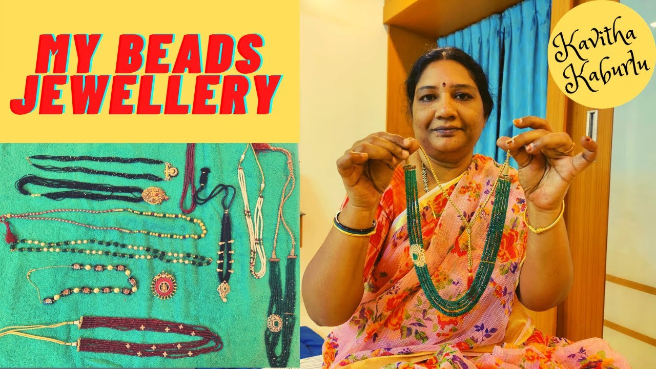 My #Beads #Jewellery telugu light weight collection | Kavitha Kaburlu