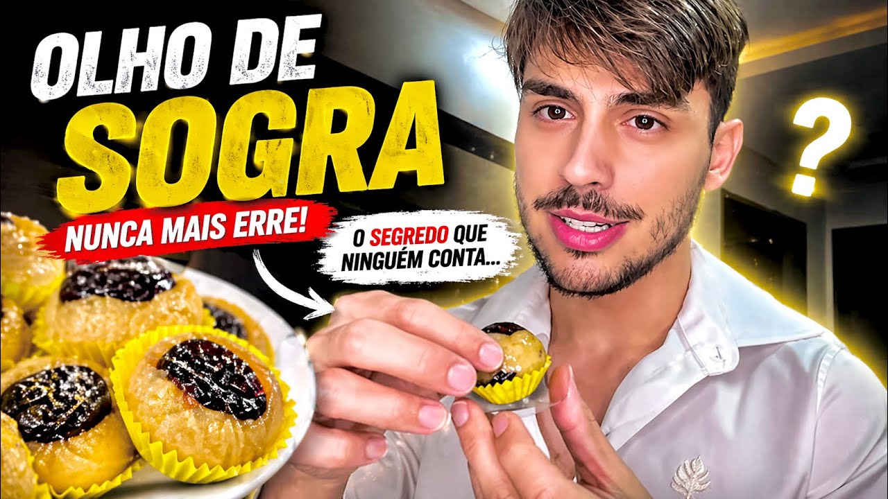 COMO FAZER OLHO DE SOGRA com beijinho! Doce de ameixa com calda de caramelo, doces finos para festa