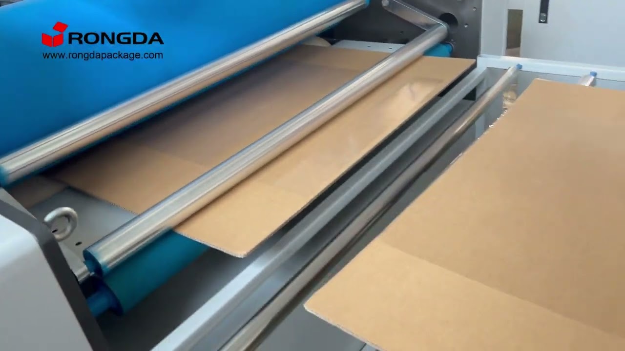 Semi automatic corrugated box thermal film laminating machine