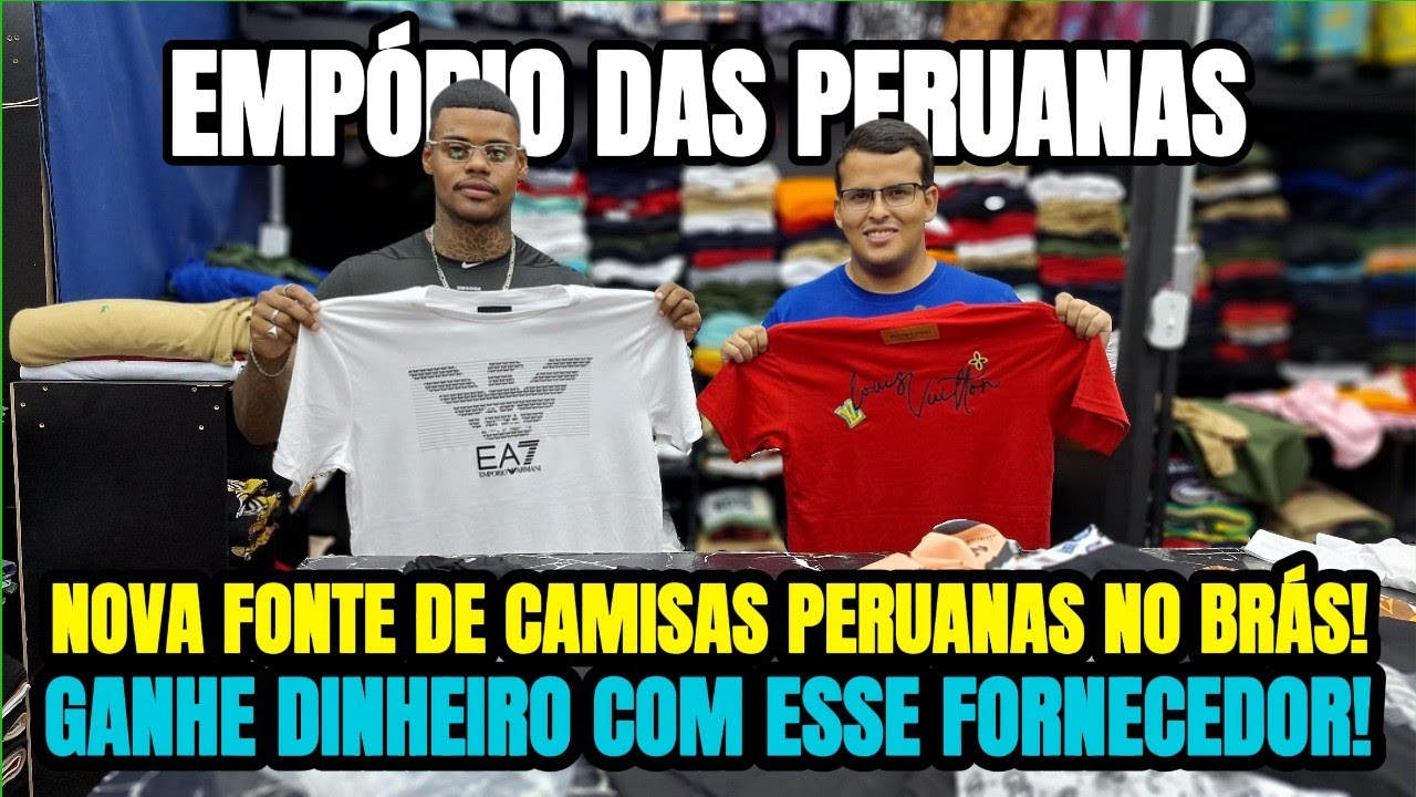🔥 NOVA FONTE DE CAMISAS PERUANAS NO BRÁS! GANHE DINHEIRO COM ESSA OPORTUNIDADE! 💰