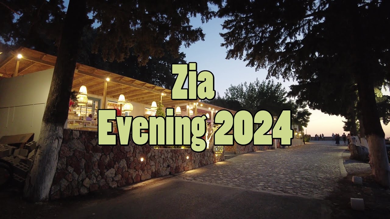Enchanting Zia at Dusk – Evening Walkthrough | Discovering Kos