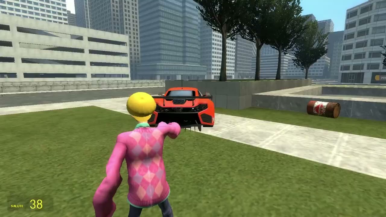 Garry's Mod Golden City  - Baby Saja Zoey