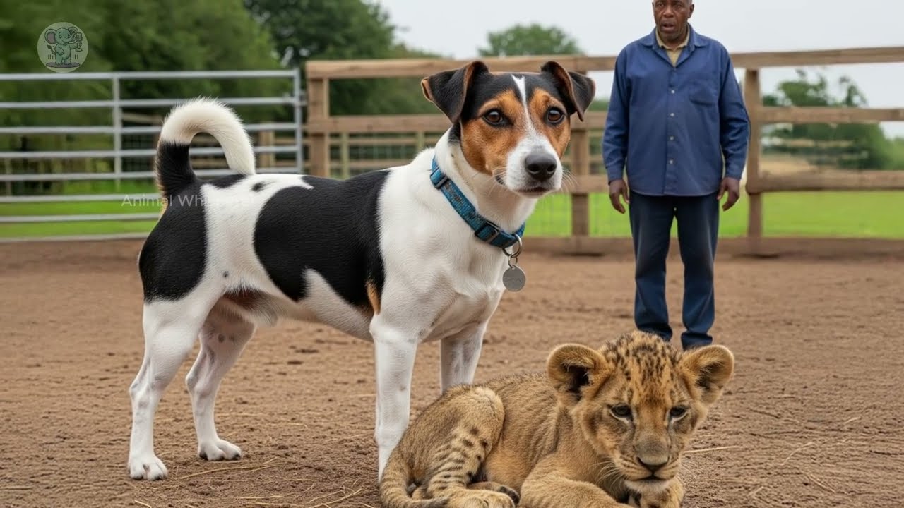 Dog brings wounded lion back to man, minutes later something terrible happens