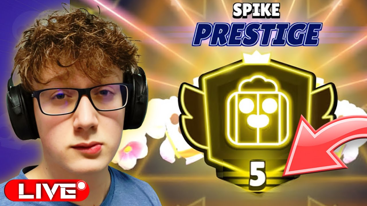 Wbiłem SPIKE'A na PRESTIŻ 5! *pierwszy na świecie* 🤯 Droga do TOP 1 POLSKI LIVE #brawlstarslive