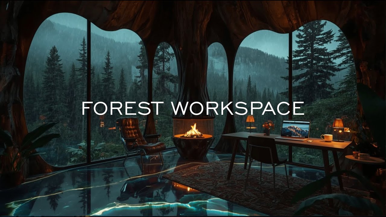 Zero Distraction Work Music | Forest Workspace