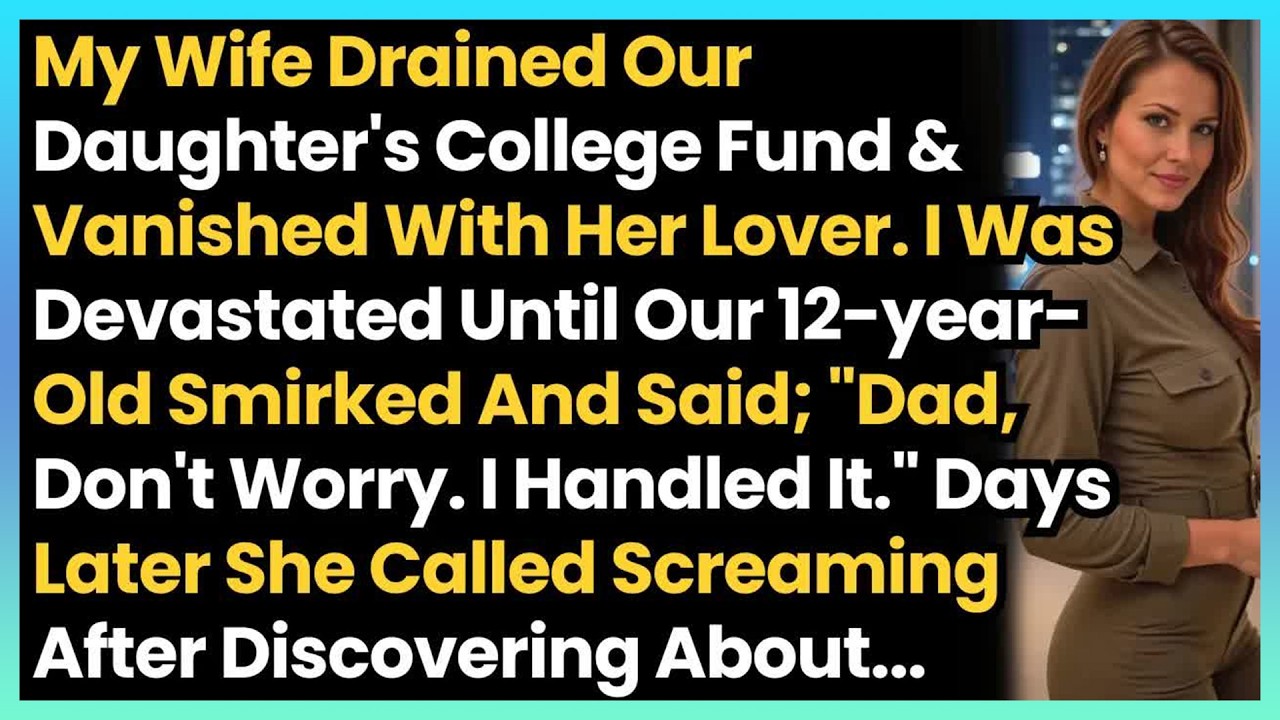 My Wife Stole Our Daughter’s College Fund for Her Lover! Then My 12 y⧸o Outsmarted Her! Days Lat