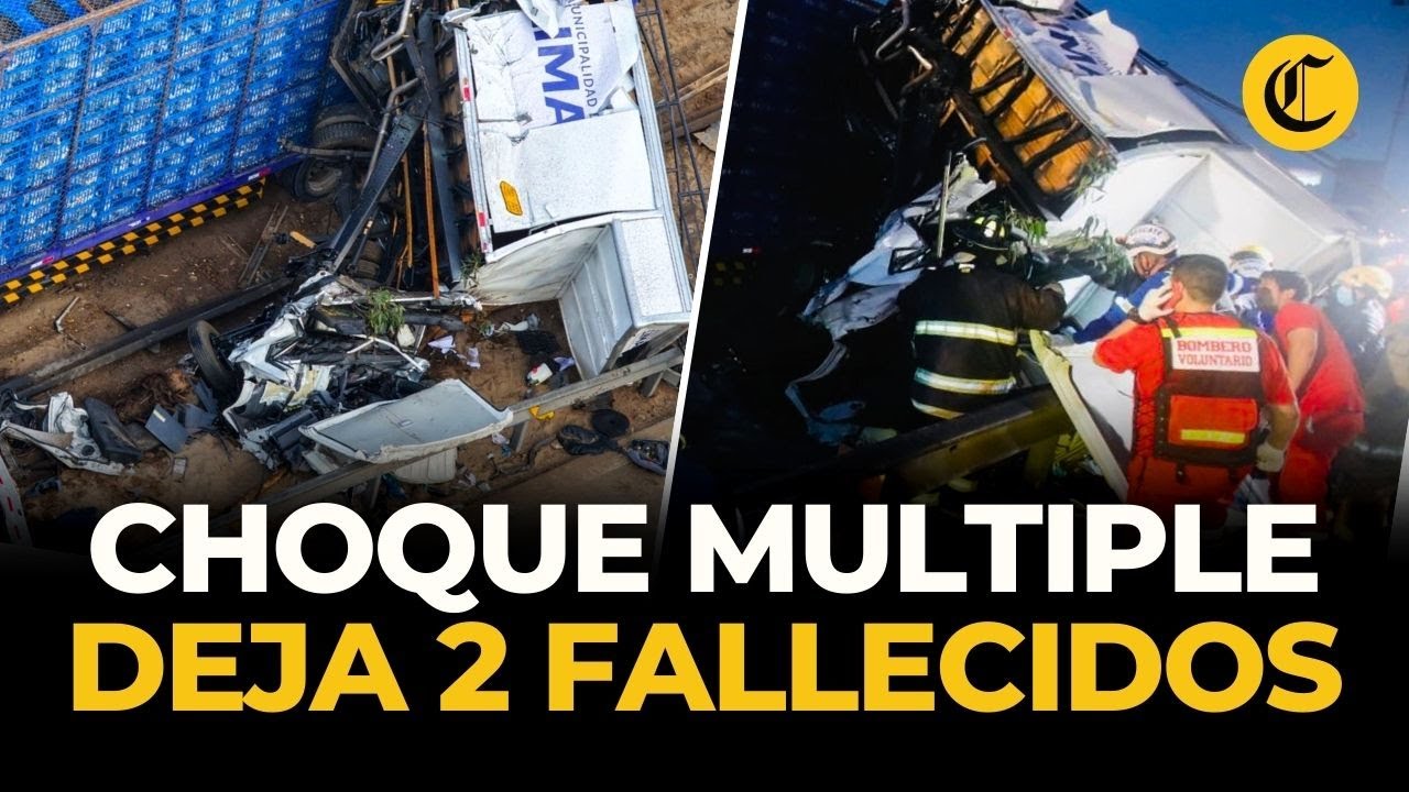 Tr&aacute;gico choque m&uacute;ltiple en la Panamericana Sur: dos fallecidos y ocho heridos | El Comercio