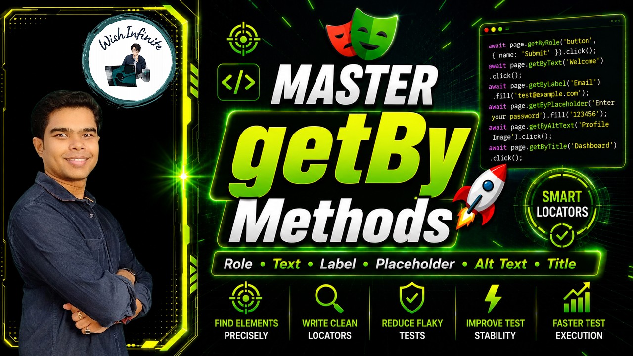 Master getBy Methods in Playwright | Playwright Tutorial for Beginners