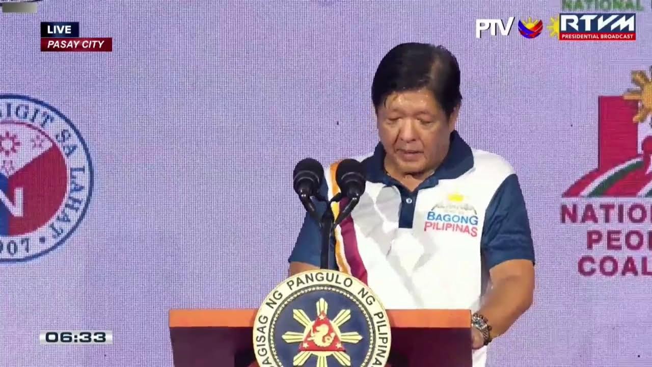 PBBM graces the "Alyansa Para sa Bagong Pilipinas" proclamation rally at the Cuneta Astrodome