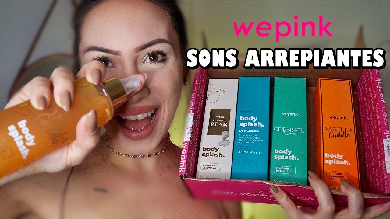 ASMR SONS DE SPRAY, LÍQUIDO, TAPPING | Body splash Wepink Virginia