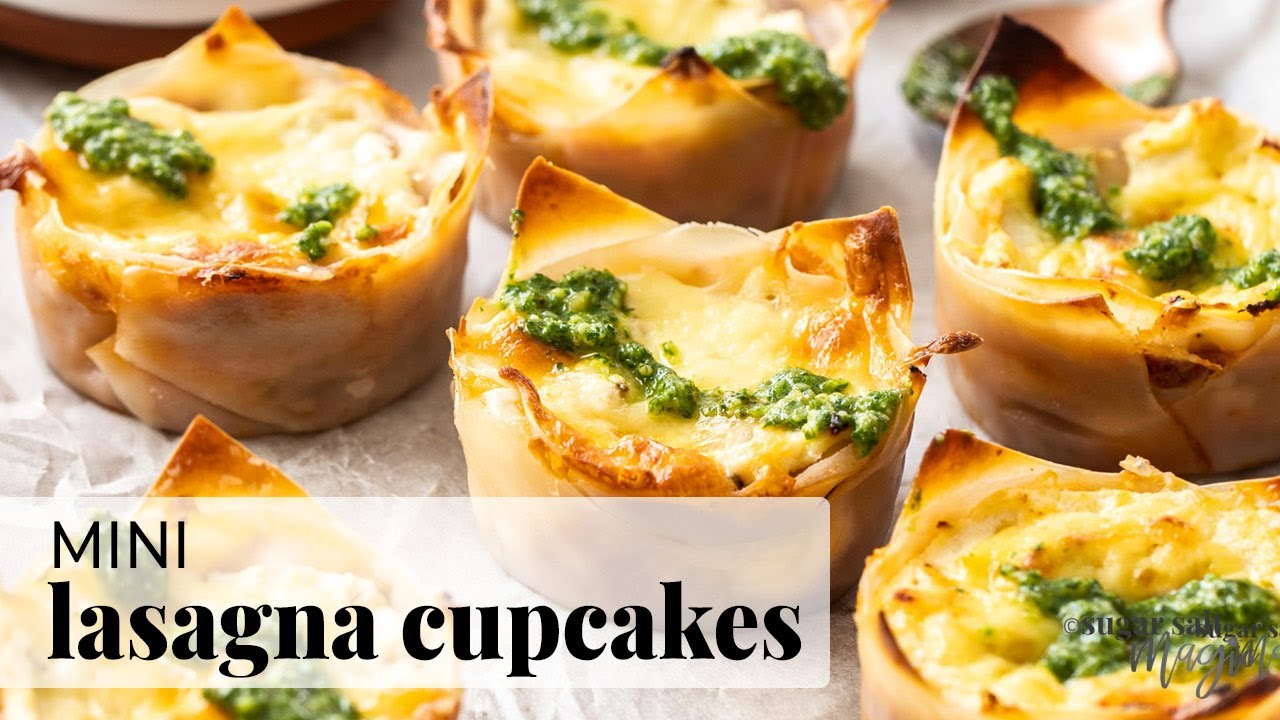 Mini Lasagna Cupcakes