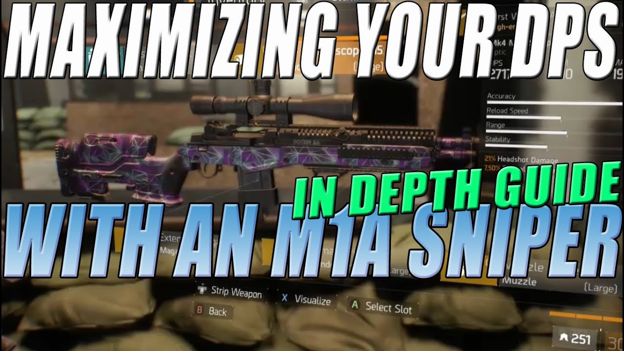 The Division - Maximizing Your DPS With An M1A | In Depth Guide