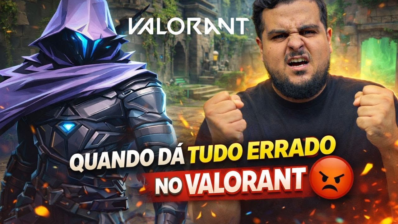 QUANDO TUDO DÁ ERRADO NO VALORANT 😭😭😭