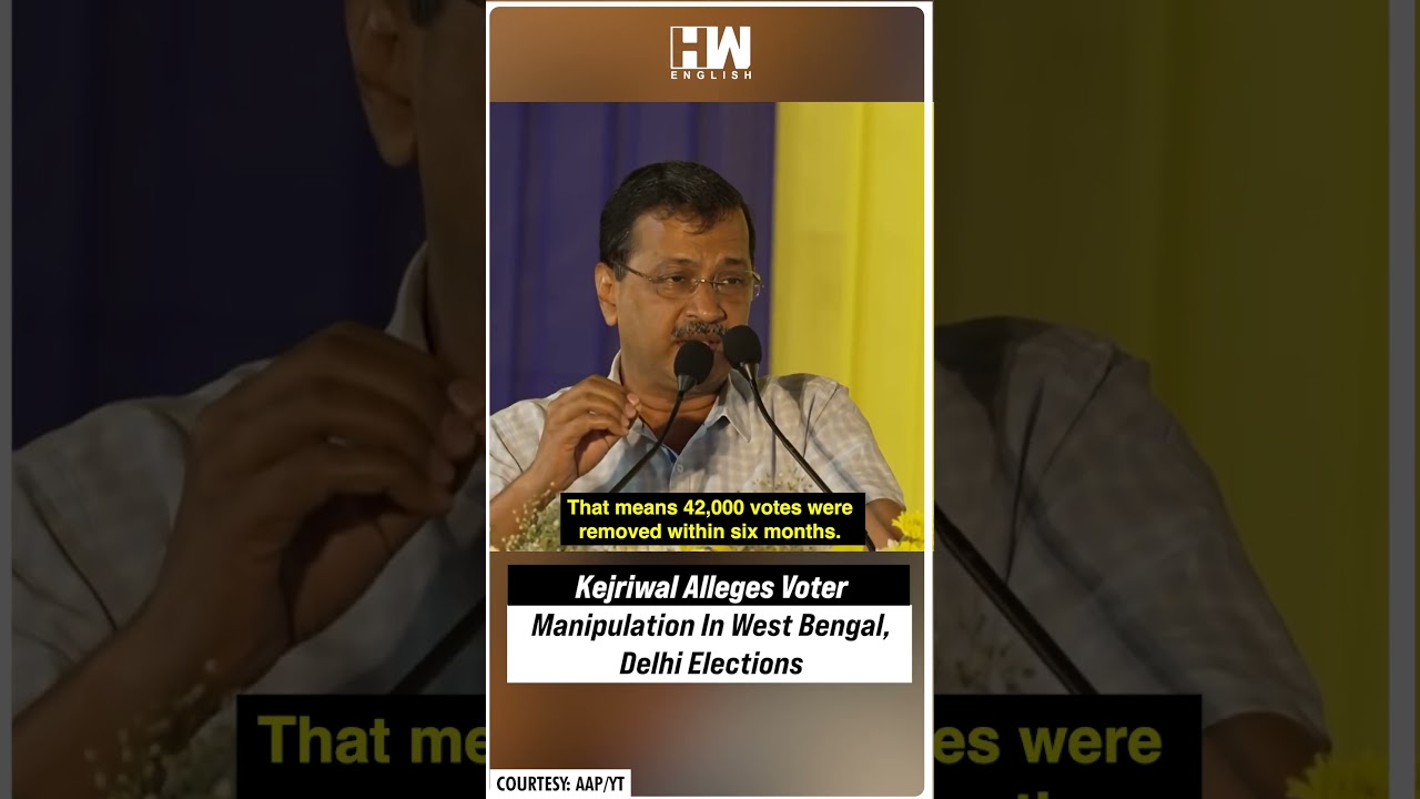 #Shorts | Arvind Kejriwal oskarża o manipulację wyborcami w wyborach w Bengalu Zachodnim i Delhi ...