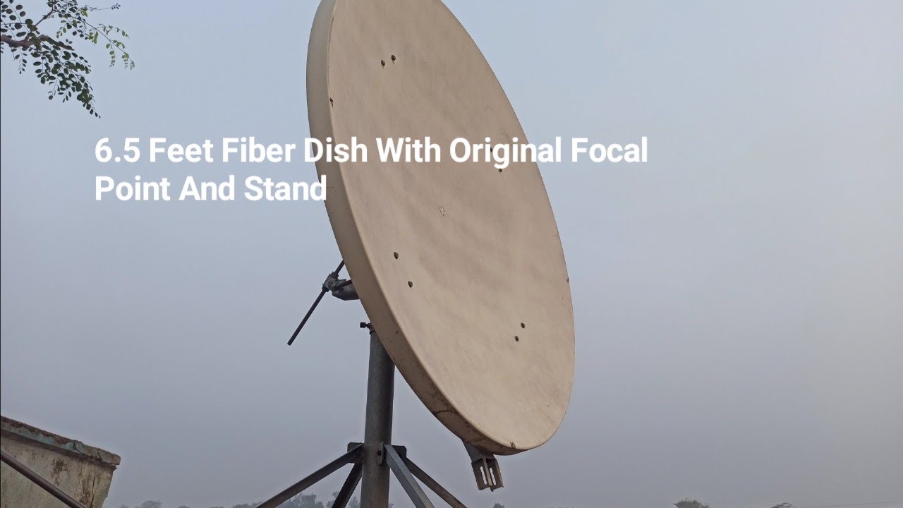 6.5 Feet Fiber Dish With Orignal Focal And Stand