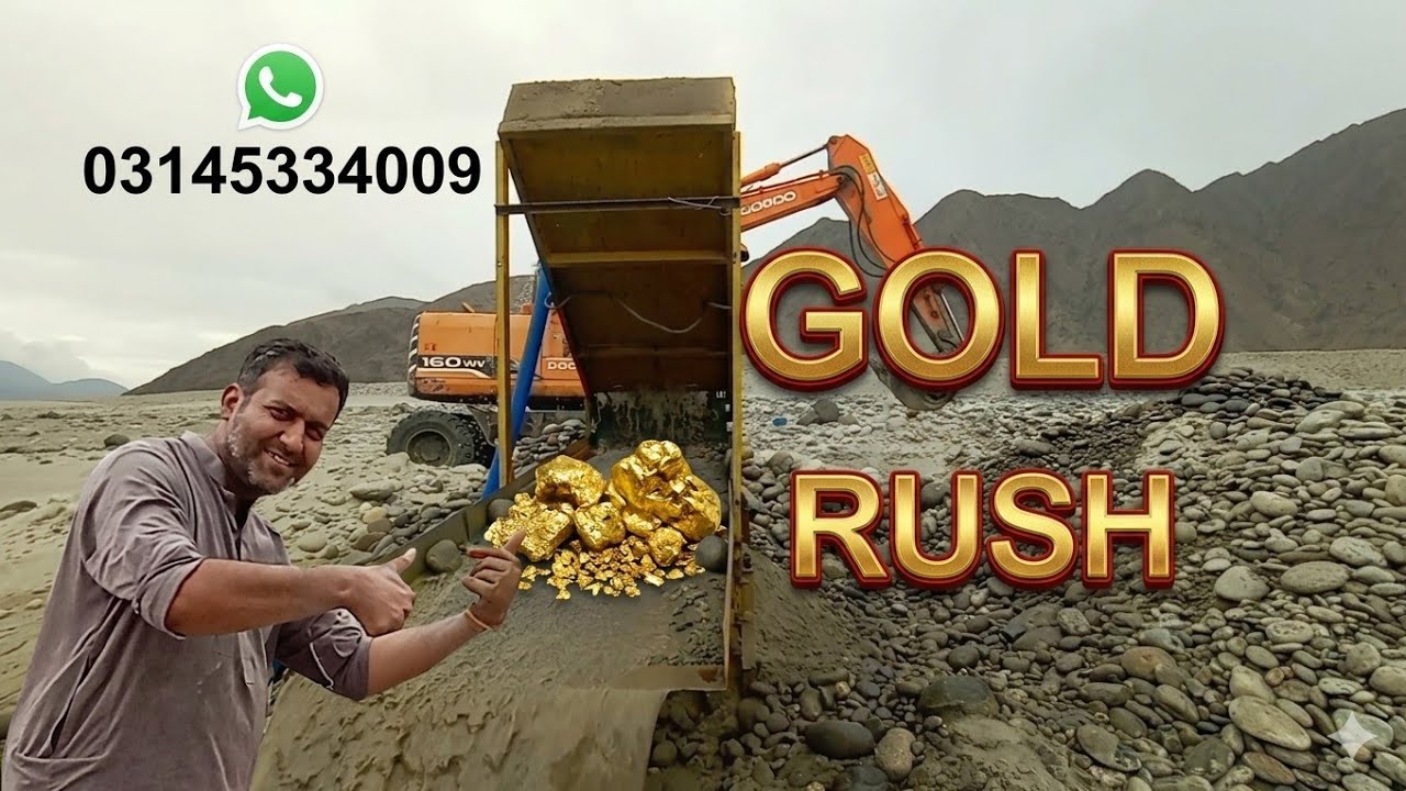 Gold mining on Indus River || earn money from river
