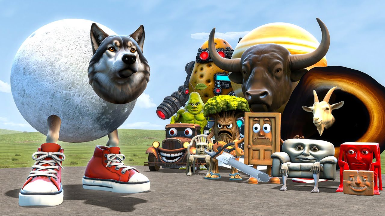 NEW BRAINROT IL LUPO E LA LUNA VS ALL NEWEST ITALIAN AI BRAINROT MEMES! - Garry's Mod
