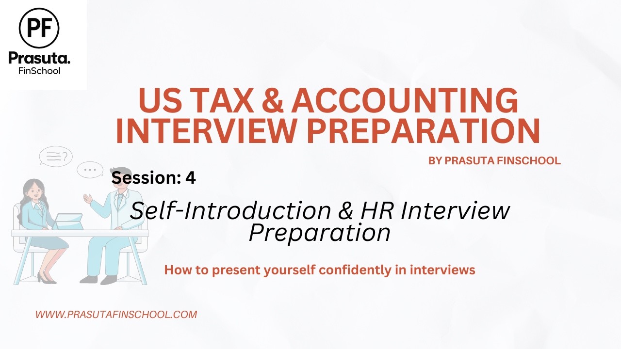How to Answer Tell Me About Yourself | Accounting & US Tax Freshers