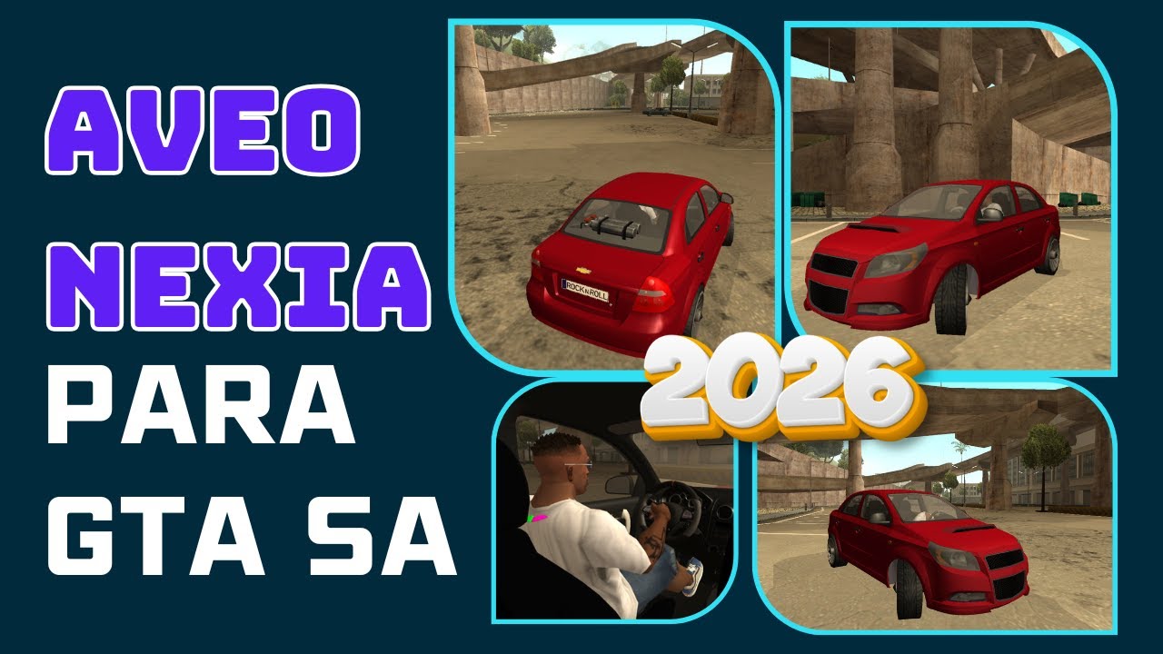 Aporte Chevrolet AVEO 4puertas para GTA SA 2026