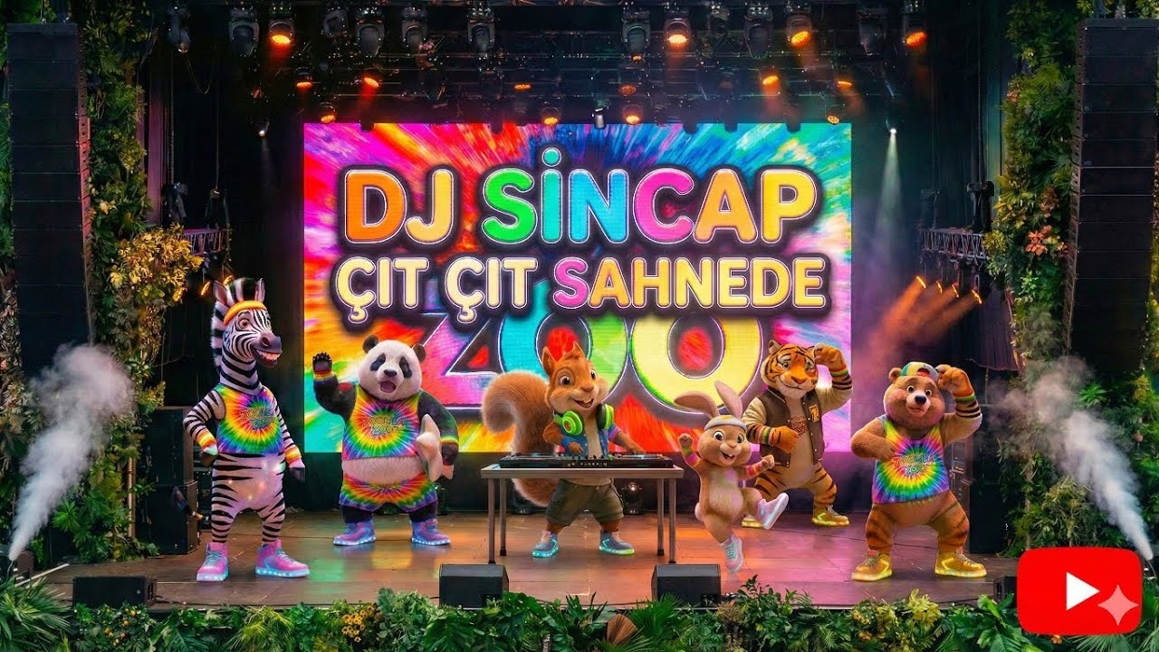DJ Sincap Çıt Çıt Sahnede | Eğlenceli Çocuk Şarkıları - Zumba Zoo
