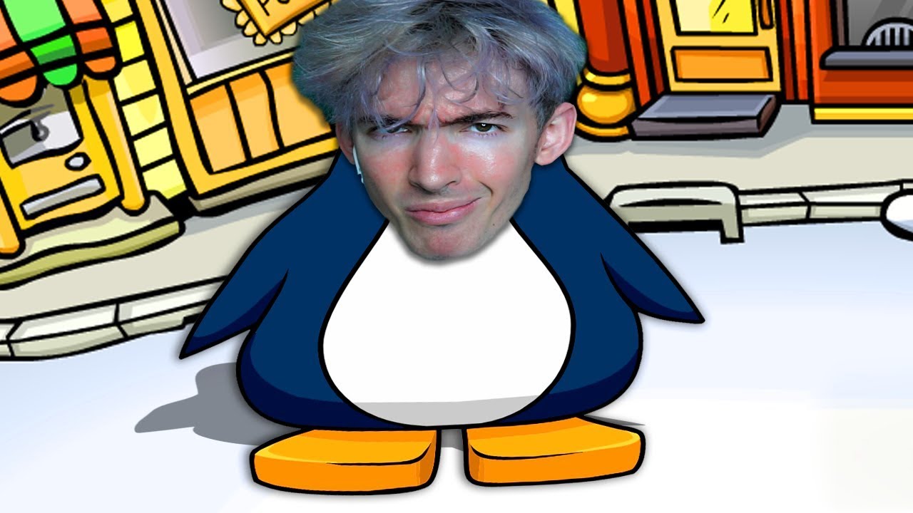 Albert plays CLUB PENGUIN