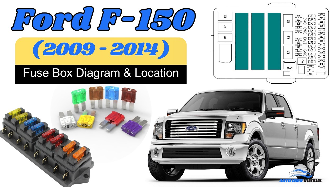 Fuse Box Location & Diagrams: Ford F-150 2009 / 2010 / 2011 / 2012 / 2013 / 2014 Owner's Manual