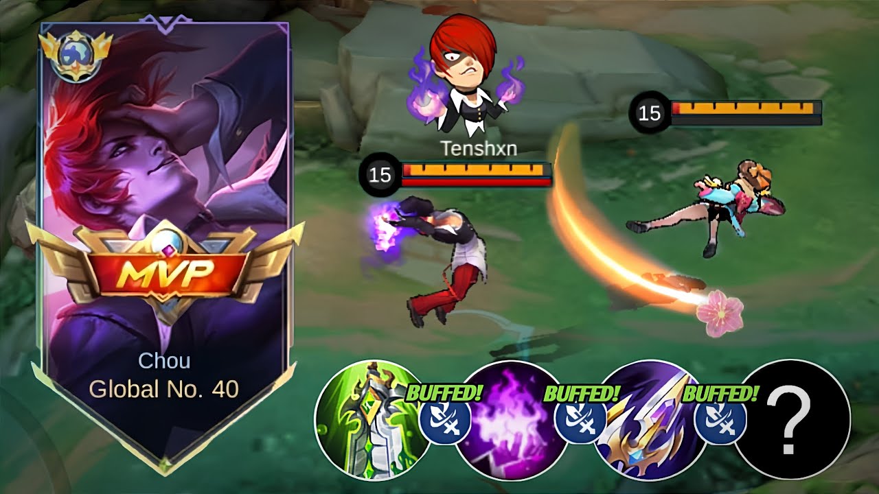I RECOMMEND THIS CHOU BEST WINSTREAK BUILD AGAINST META HEROES IN SOLO RANK (must try) 🔥🔥