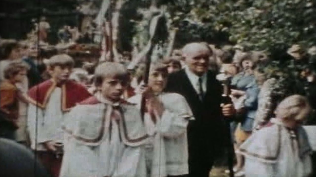 St. Rochus indulgence (Odpust) in Groß Döbern / Dobrzeń Wielki (Poland) on August 25, 1974